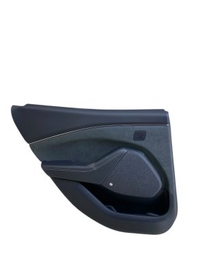 2021-2025 Ford Mustang Mach-E Gray Door Interior Trim Panel with 10 Speaker Audio - Rear, Left (Driver) (Used OEM)