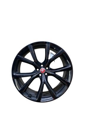 2020-2021 Jaguar F-Pace Black 22x10 5 V-Spoke Alloy Wheel - Rear (Used OEM)