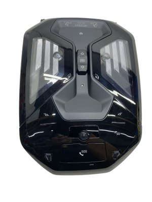 2025-2026 BMW X3 Black Overhead Roof Console with Dome Light and Interior Camera - Front (Used OEM)
