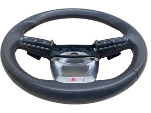 2018-2020 Audi SQ5 Black Heated Leather Steering Wheel with Paddle Shifters (Used OEM)