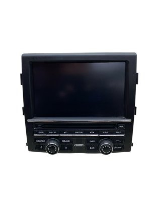 2015-2016 Porsche Cayenne AM-FM-CD Navigation Infotainment Display with XM Receiver (Used OEM)