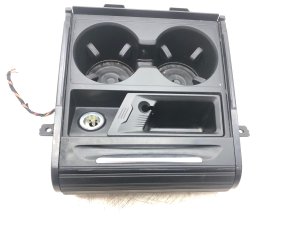  BMW X5 m Console Cup Holder Storage Tray with Outlet - Front (Used OEM)