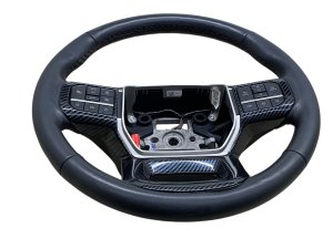 2022-2024 Ford Expedition Black Heated Leather Steering Wheel with Control Switches (Used OEM)