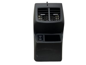 2021-2025 Kia Seltos Black Center Console Trim Panel with Air Vent Grille - Rear (Used OEM)
