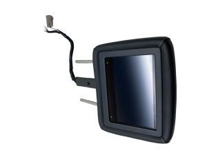 2011-2013 INFINITI QX56 Black Seat Headrest with Entertainment Screen - Front, Left (Driver) (Used OEM)