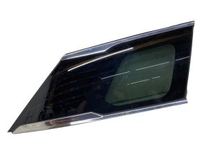 2022-2024 INFINITI QX60 Chrome Privacy Tinted Quarter Glass with Chrome Trim - Rear, Right (Passenger) (Used OEM)