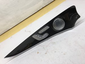 2017-2022 Mercedes-Benz E500 Black Door Carbon Fiber Trim Cover - Front (Used OEM)