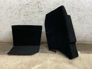  Tesla Model x Trunk Wing and Crush Can Soft Trim Carpet Liner - Rear (Used OEM)