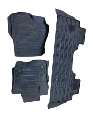 2017-2022 Ford F-550 Super Duty Black All Weather Rubber Floor Mat Set (Used OEM)