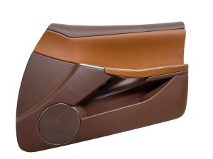 2011-2012 Fisker Karma Tan Door Interior Trim Panel - Front, Right (Passenger) (Used OEM)