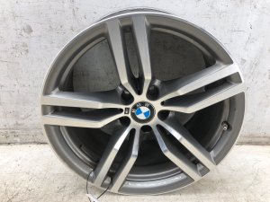 2015-2019 BMW X6 19x9 V-Spoke Machined Charcoal Alloy Wheel - Rear (Used OEM)