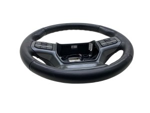 2021-2025 Ford F-150 Black Heated Leather Steering Wheel with Adaptive Cruise and Evasive Steering Assist (Used OEM)
