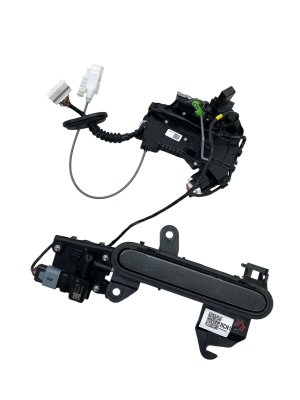 2023-2025 Genesis GV60 Gray Exterior Door Handle and Lock Latch Actuator - Rear, Right (Passenger) (Used OEM)