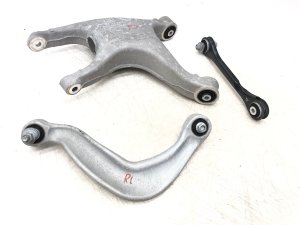 2015-2024 Porsche Macan Upper and Lower Wishbone with Spring Seat Control Arm Set - Rear, Left (Driver) (Used OEM)