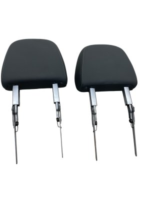 2017-2024 Audi Q7 Gray Seat Leather Headrest Set - Front, Right (Passenger) (Used OEM)