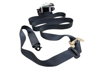 2022-2024 Acura MDX Black Seat Belt Assembly with Pretensioner - Front, Right (Passenger) (Used OEM)