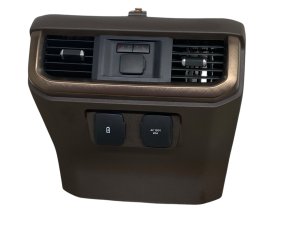 2021-2024 Ford F-150 Java (Brown) Center Console End Cap with Bronzed Copper Molding - Rear (Used OEM)