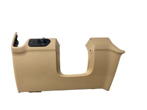 2019-2024 Porsche Cayenne Beige Lower Knee Kick Trim Panel with Automatic Headlight Switch - Front (Used OEM)