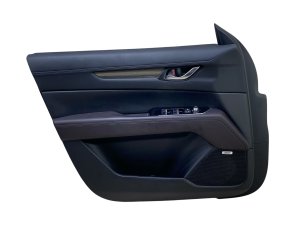 2017-2024 Mazda CX-5 Brown Door Interior Trim Panel with Wood Grain Molding - Front, Left (Driver) (Used OEM)