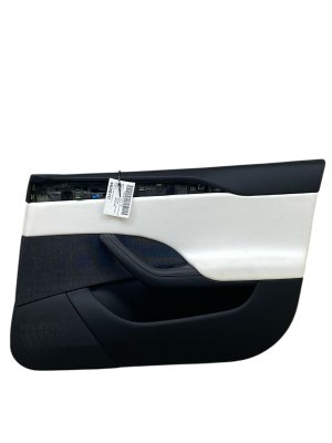  Tesla Model s White Door Interior Trim Panel - Front, Right (Passenger) (Used OEM)