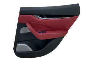 2017-2024 Maserati Levante Red Door Interior Trim Panel with Bowers & Wilkins Sound - Rear, Right (Passenger) (Used OEM)