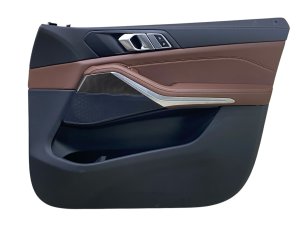 2019-2023 BMW X7 Brown Door Interior Trim Panel - Front, Right (Passenger) (Used OEM)