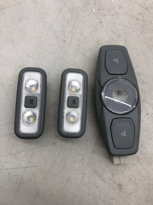 2018-2023 Lincoln Navigator Black Overhead Roof Dome Interior Light Set - Rear (Used OEM)