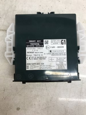 2016 Lexus GS F Theft and Locking Control Module (Used OEM)