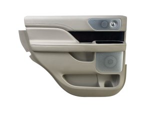 2018-2021 Lincoln Navigator Tan Door Interior Trim Panel with 20-Speaker Audio - Rear, Left (Driver) (Used OEM)