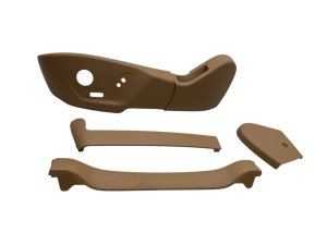 2022-2024 Lucid Air Tan Front Seat Trim Panel Set (Used OEM)