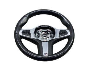 2018-2024 BMW X3 Black M Sport Leather Steering Wheel with Paddle Shifters and Driving Assistant (Used OEM)