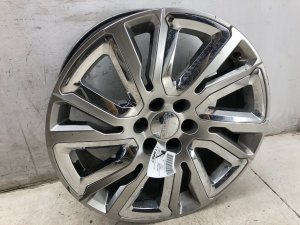 2021-2023 GMC Yukon XL Silver 22-inch 12-Spoke Silver Painted Alloy Wheel with Chrome Inserts (Used OEM)
