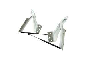 2017-2023 Jaguar F-Pace Hood Hinge Set with Lift Cylinder Support Struts - Front, Left (Driver) (Used OEM)
