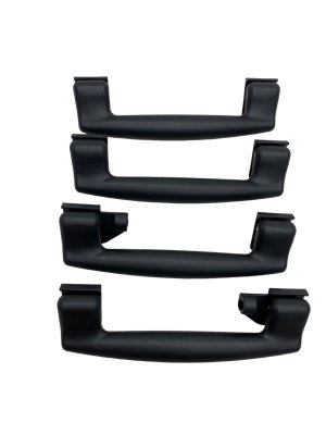 2013-2024 Maserati Quattroporte Black Overhead Roof Grab Bar Handle Set - Front (Used OEM)