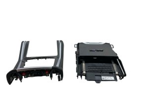 2020-2023 BMW X5 m Front Center Console Assembly with Carbon Fiber Trim and Wireless Charger (Used OEM)