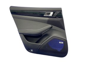 2017-2023 Porsche Panamera Black Door Interior Trim Panel - Rear, Left (Driver) (Used OEM)