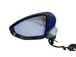 2019-2024 Audi A8 Gray Power Folding Heated Auto Dim Door/Side View Mirror with Camera - Front, Left (Driver) (Used OEM)