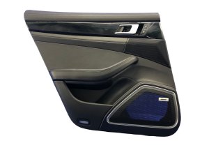 2017-2023 Porsche Panamera Black Door Interior Trim Panel with Bose Audio - Rear, Left (Driver) (Used OEM)