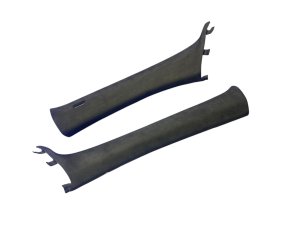 2016-2022 BMW M760i xDrive Black A-Pillar Trim Cover Panel Set - Front (Used OEM)