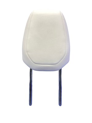  Tesla Model 3 White Seat Leatherette Headrest - Front, Right (Passenger) (Used OEM)