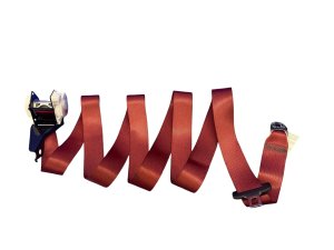 2015-2021 Subaru WRX Red Seat Belt Assembly - Rear, Left (Driver) (Used OEM)