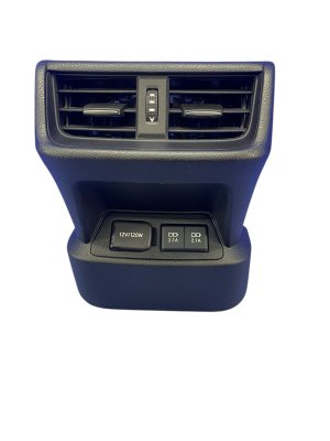 2019-2022 Lexus ES300h Black Center Console Trim Cover Panel with AC Vent - Rear (Used OEM)