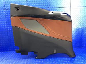 2019-2025 BMW M850i xDrive Brown Inner Interior Door Trim Panel - Rear, Left (Driver) (Used OEM)