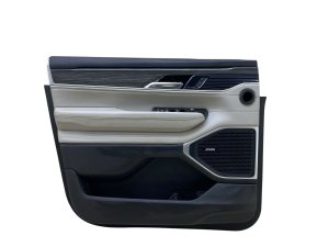 2022-2025 Jeep Wagoneer Gray Door Interior Trim Panel with Courtesy Lamp - Front, Left (Driver) (Used OEM)