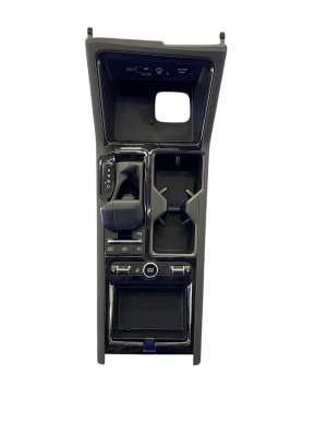 2021-2026 Kia K5 Black Center Console Shifter and Cup Holder Trim Panel - Front (Used OEM)