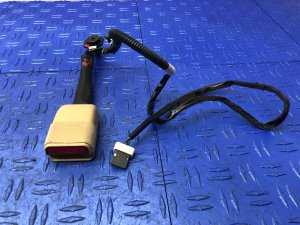 2017-2020 Genesis G80 Beige Seat Belt Buckle with Motorized Tensioner - Front, Right (Passenger) (Used OEM)