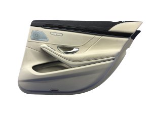 2014-2020 Mercedes-Benz S320 Beige Door Interior Trim Panel with 3D Audio and Sunshade - Rear, Right (Passenger) (Used OEM)
