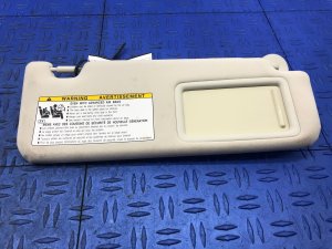 2018-2022 Lexus LS500 White Ultrasuede Sun Visor - Front, Right (Passenger) (Used OEM)