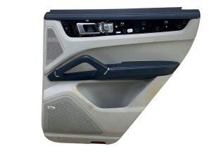 2019-2023 Porsche Cayenne Blue Door Interior Trim Panel with Bose Audio - Rear, Right (Passenger) (Used OEM)