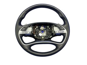 2021-2024 Genesis G80 Black Heated Leather Steering Wheel - Front (Used OEM)